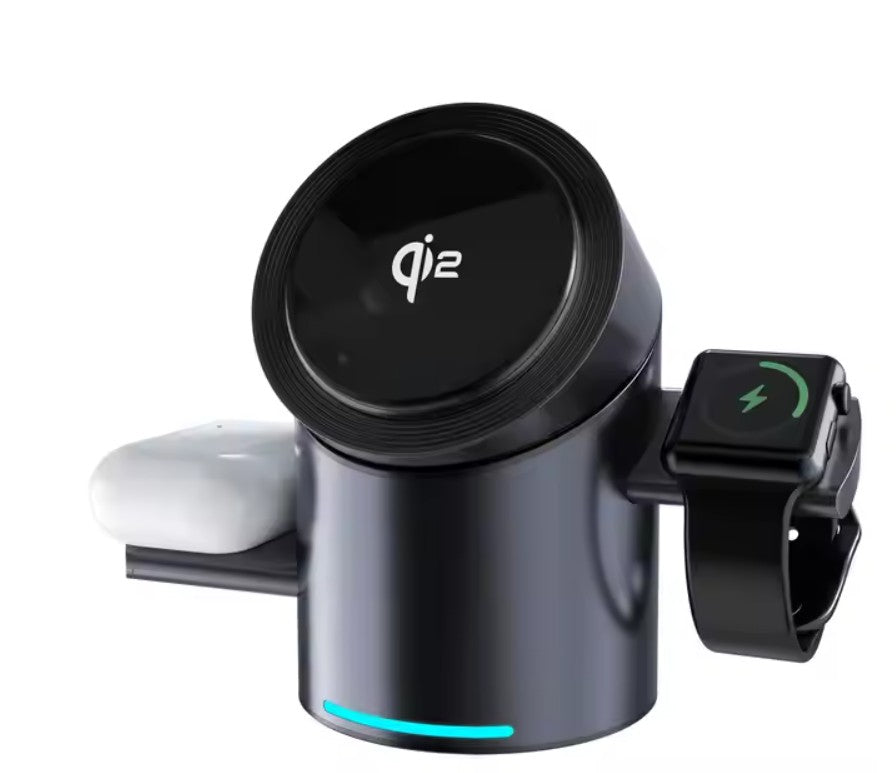 Qi2 - Station de Recharge Magnétique 3-en-1